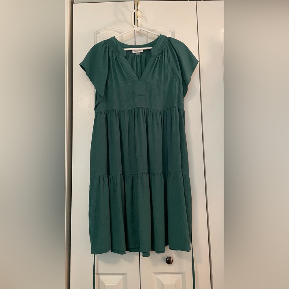 Calvin Klein Teal Midi Dress
